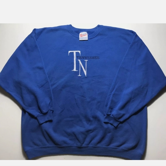 vintage 90s tennessee Hanes Heavyweight Blend Pullover Sweater Size 2XL - Picture 1 of 3